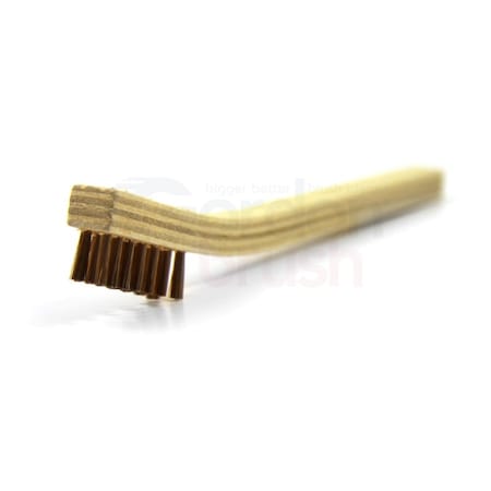 Gordon Brush 3x19 Row 0.018" Nylon Bristle 13-3/4" Curved Wood Handle 15PBG-12